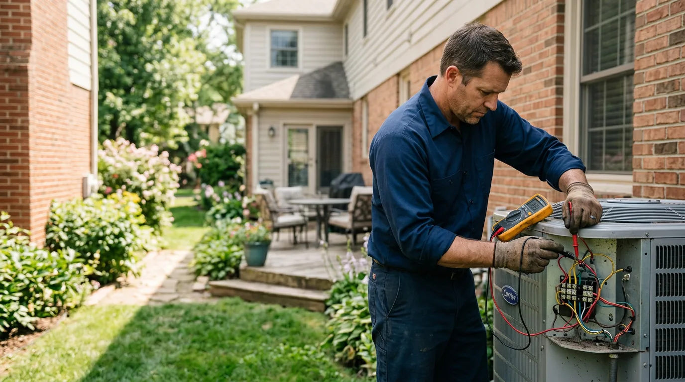 HVAC technician working near Flanders, NJ